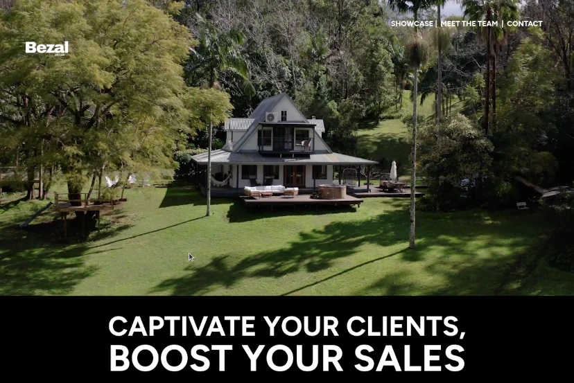 Screenshot of Bezal Media website.